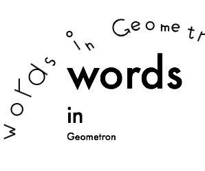 Using Words in Geometron