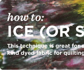 Ice (or Snow) Dyeing