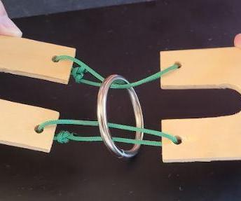 Wood Ring Puzzle (horseshoe Style)