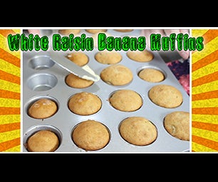 White Raisin Banana Muffins