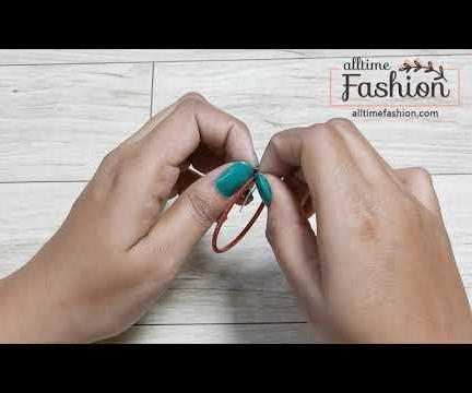 Handmade DIY Earrings From Waste Bangles - Fashion Jewelry Making