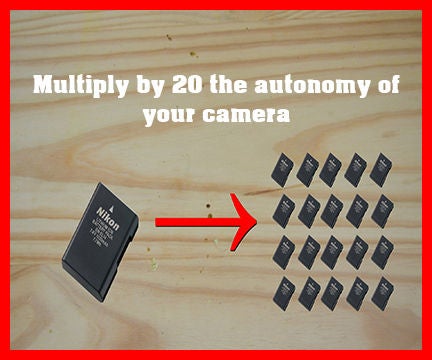 Multiply by 20 the Autonomy of Your Camera