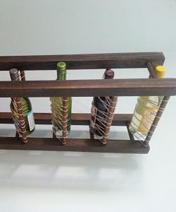 Rubber Band Wine Rack