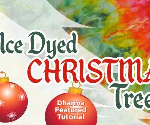 Ice Dyed Christmas Tree Skirt