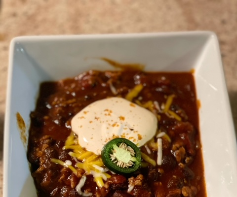 Pork and Black Bean Chili