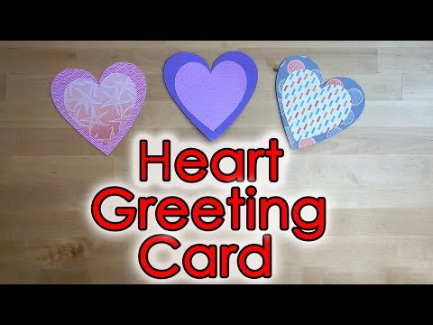 [Tutorial + Template] *Free* Easy Heart Greeting Flip Card