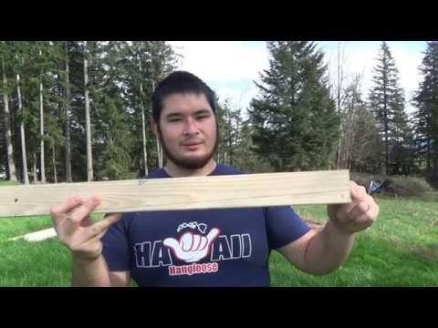 100lb Medieval Style PVC Crossbow for Under $10 Part 1 - Shaping the Stock