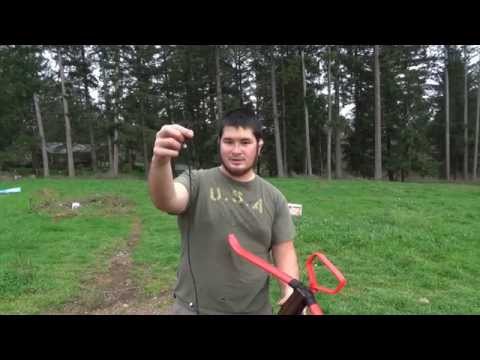 100lb Medieval Style PVC Crossbow for Under $10 Part 4 - Paracord String and Bow Stringer