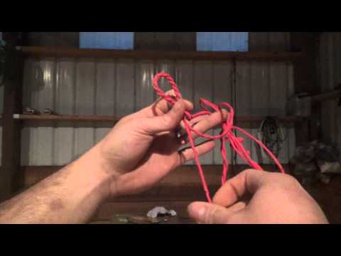 100lb Medieval Style PVC Crossbow for Under $10 Part 5 - Making a Flemish Twist Crossbow String