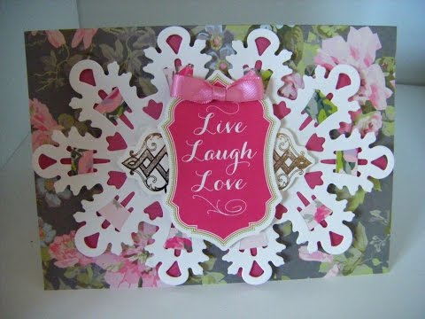 162.Cardmaking Project: Anna Griffin Large Ornate Fretwork Card