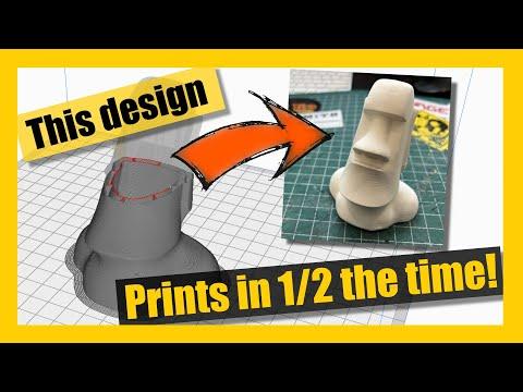 3d printing in half the time using this design trick