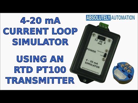 4 20 MA CURRENT LOOP SIMULATOR USING A PT100 RTD TEMPERATURE TRANSMITTER