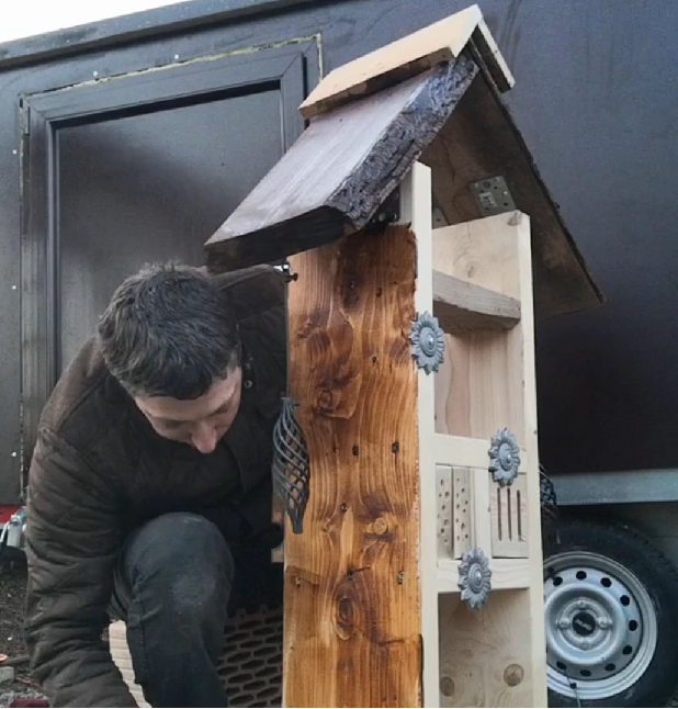 4.1. Bug Hotel - Painting - first coat - golden oak color.png