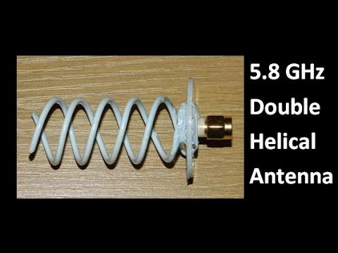 5 8 GHz Double Helical Antenna