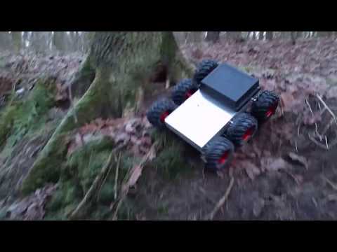 6WD all terrain robot - test in rough terrain