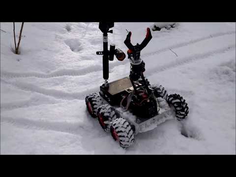 6WD all terrain robot - tests on snow