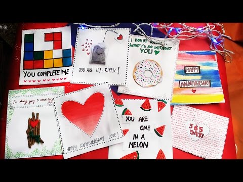 8 EASY ANNIVERSARY CARDS (Pinterest Inspired) ?  ?