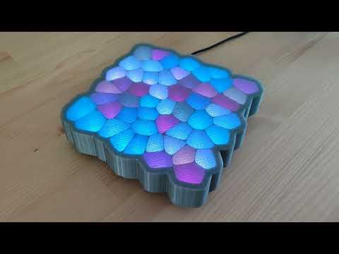 A Voronoi LED Uplight Decorative Lamp