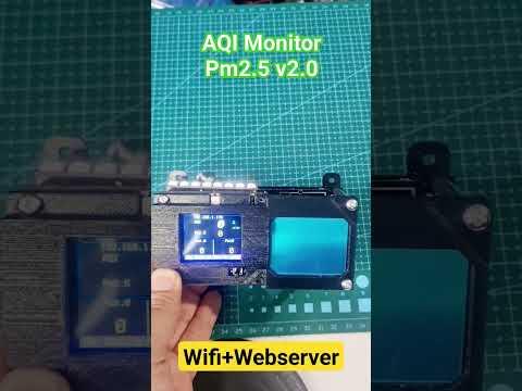 AQI Monitor V2.0(Pico W) Webserver #diy #rp2040