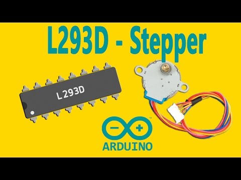 Arduino : How To Control a Stepper Motor with L293D Motor Driver (Chip)