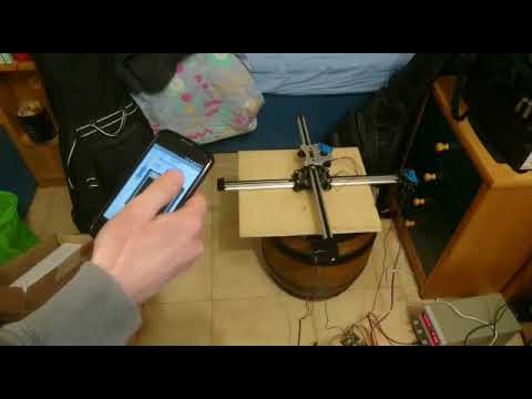 Arduino 2 axis robot with stepper motors via bluetooth