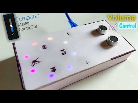 Arduino HID Ultrasonic Volume Control (Media Controller)