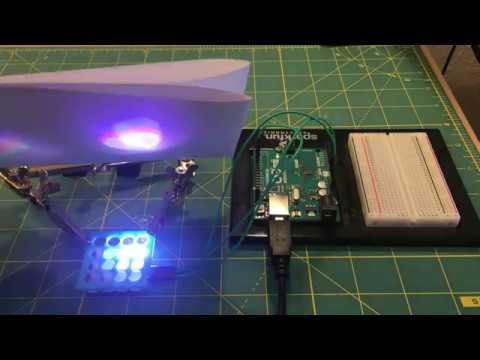 Arduino LED Matrix with Concentrating Lenses