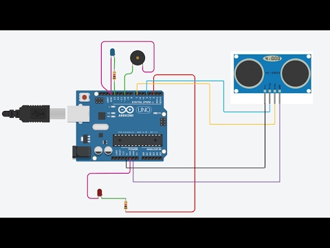 Arduino based collision detection warning system