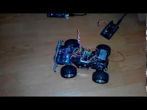 Arduino rc car using 433 MHz transmitter and recie