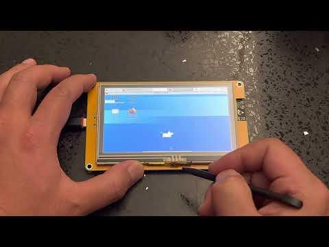 Arduino_GFX VNC touchscreen operate browser demo@800x480