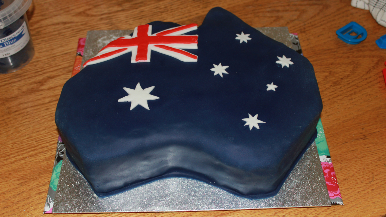 Australia Sugar Paste Fondant Map Cake Craft.jpg