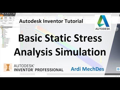 Autodesk Inventor Tutorial - Basic Static Stress Analysis Simulation