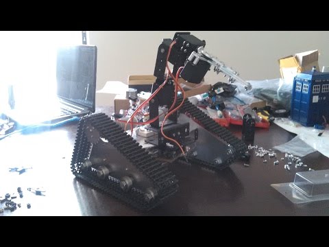 Autonomous Tank W/ Robotic Arm(Arduino, Bluetooth)