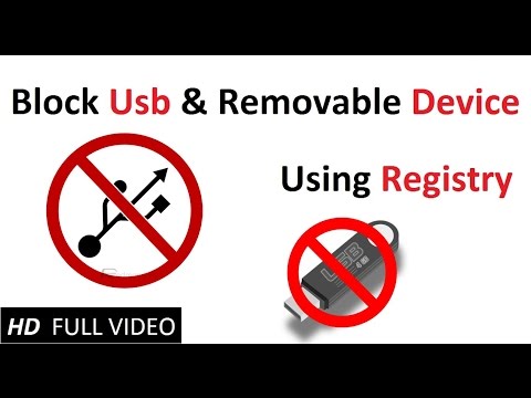 Block Usb &amp;amp; Removable Device Using Registry (on windows) 2015