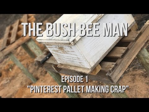 Building a Bee Hive Stand on the Cheap - Episode 1: Pinterest Pallet Making Crap