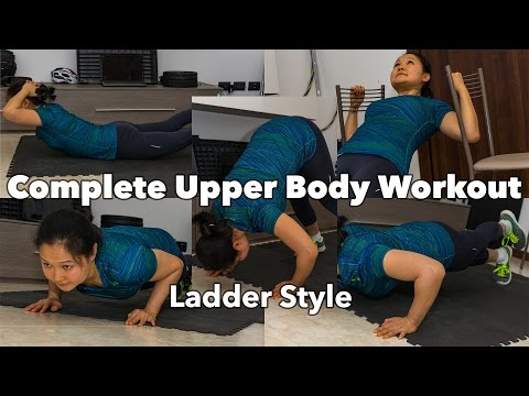 Complete Upper Body Ladder Style Training at Home (15 min workout)