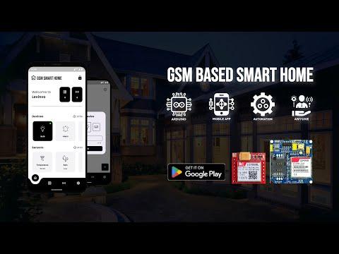 Control GSM Project With Mobile App | Arduino | SIM800L | SIM900A | GSM Smart Home App