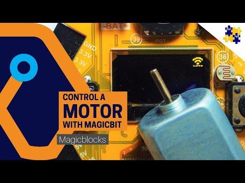 Control a Motor with Magicbit [Magicblocks]