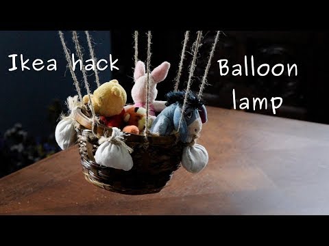 Cool balloon lamp for kids bedroom (from cheap lanter/lampshade)