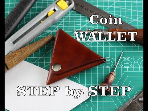 Crafting Leather Coin Wallet | DIY Leatherworking Tutorial