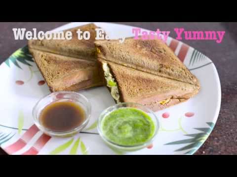 Curd Veggi sandwich Recipe : How to make Curd Sandwich