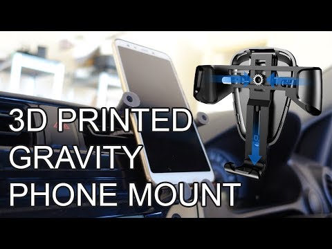 DIY 3D Printed GRAVITY POWERED Phone Mount For Your Car!