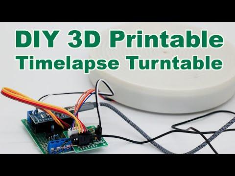 DIY 3D printable Timelapse Turntable