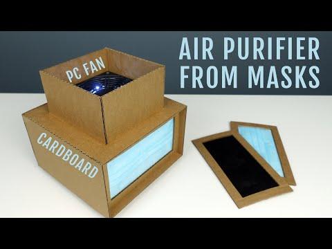 DIY Air Purifier Filter from Cardboard and Masks - 5 Minutes Crafts