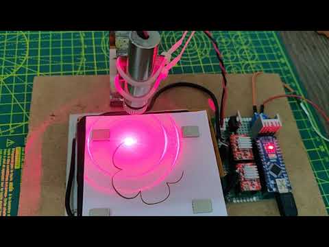 DIY Arduino CNC Laser paper cutter from DVD Drive