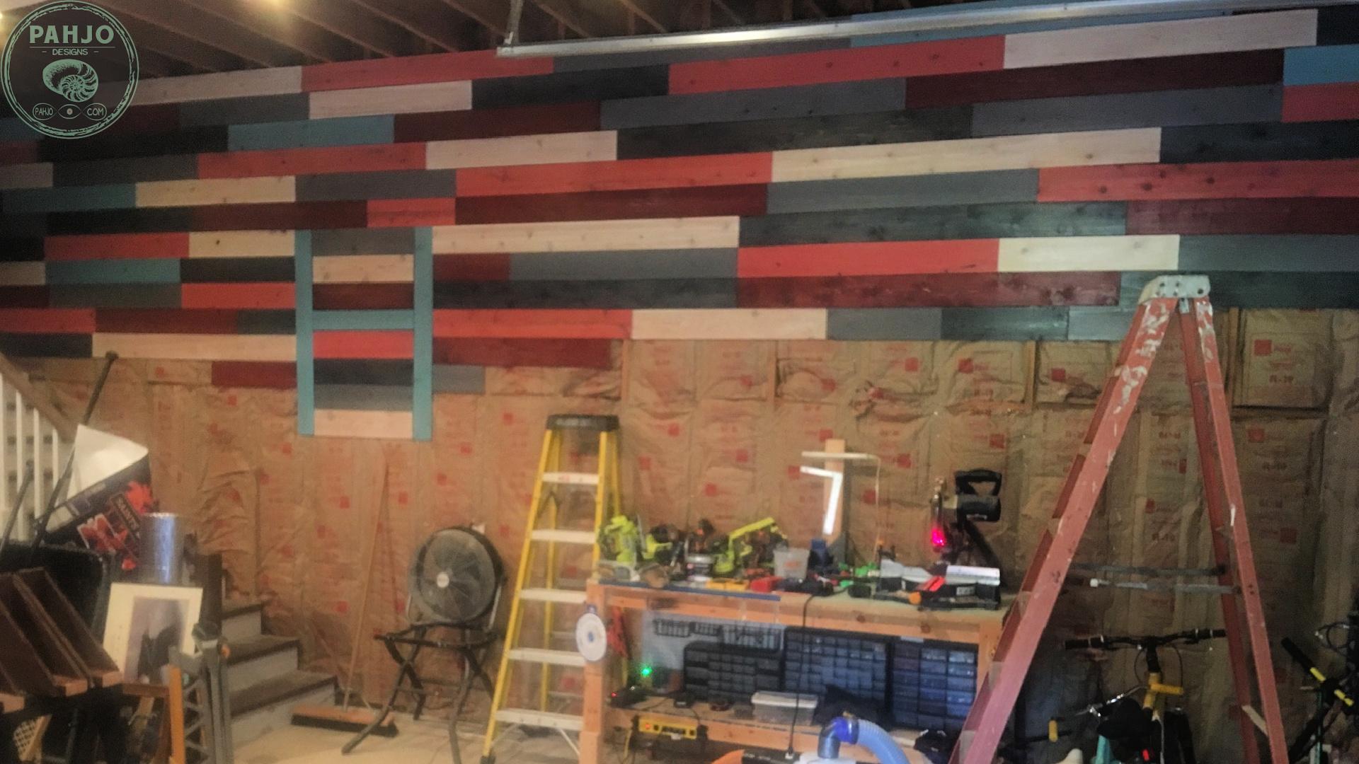 DIY Cedar Accent Wall Reclaimed Fence Boards - Install 1.jpg