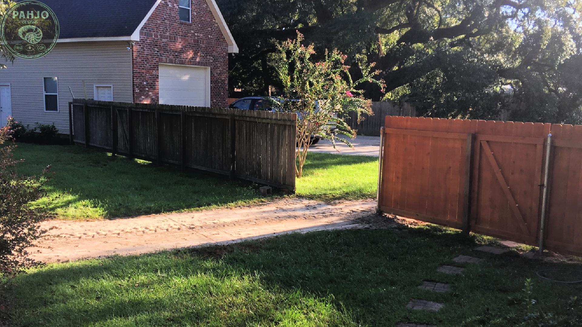 DIY Cedar Accent Wall Reclaimed Fence Boards - Remove Fence 2.jpg