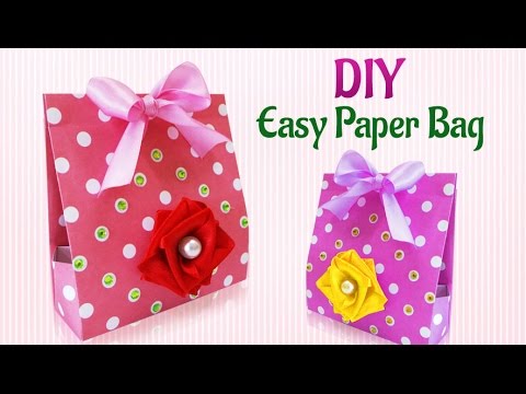 DIY Craft Ideas : How To Make DIY Handmade Paper Gift Bag | DIY  Paper Projects