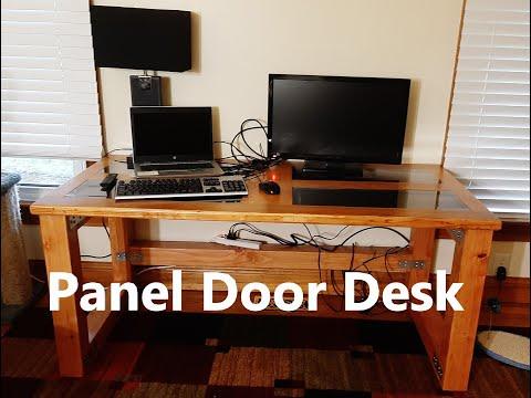 DIY Desk Using An Old Six Panel Door