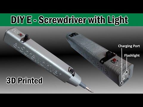 DIY Electric Screwdriver With Flashlight / Torch Rechargable